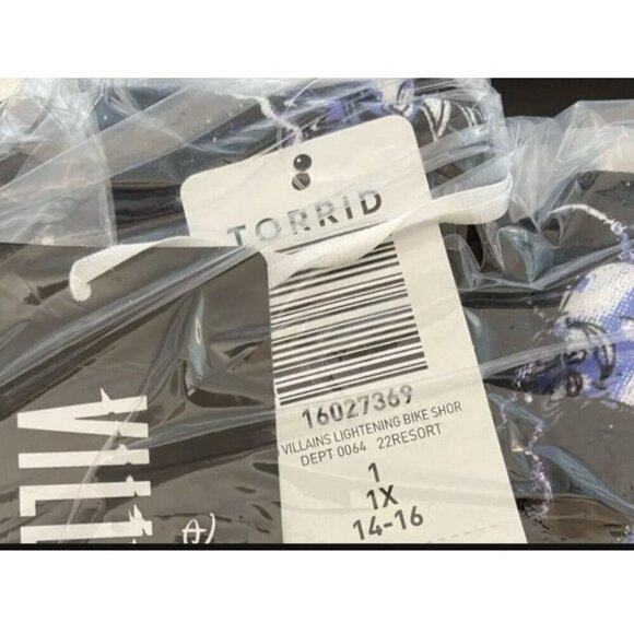 Disney XL Black Villains Graphic Elastic Waistband Cotton Stretch Bike Shorts - Picture 6 of 6